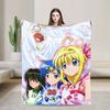 M-Mermaid Melody Pichi Pichi PitchS Blankets Flannel Spring Autumn Lightweight Throw Blanket for Home Outdoor Bedding Throws