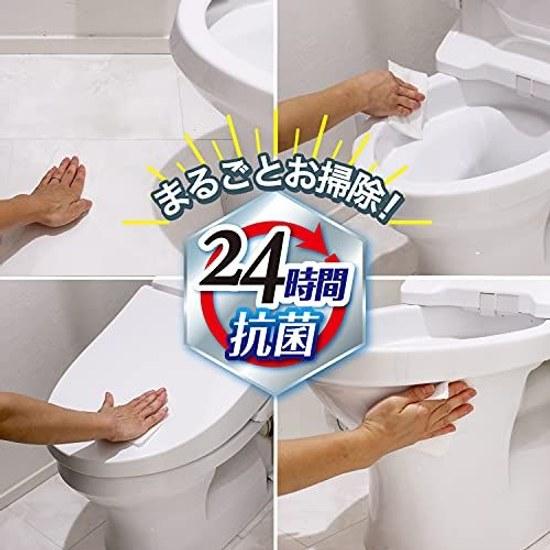 Gekiochi-kun Flushable Toilet Cleaner 99.9 Disinfection (24 Sheets 4 Packs) Alcohol Silver Ion Double ( 5)