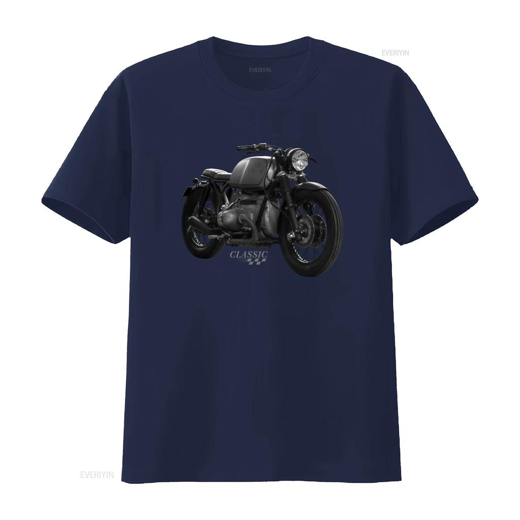 Klasické motocyklové tričko pro muže Vintage design Cafe Racer Perfektní pro motorkáře modely R 80 100 1200 GS vintage Vypraný móda
