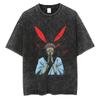 Japanese Anime Jujutsu Kaisen Men Women Oversized Washed T Shirt Streetwear Print Tshirt Casual Cotton Tee Loose Retro T-Shirt