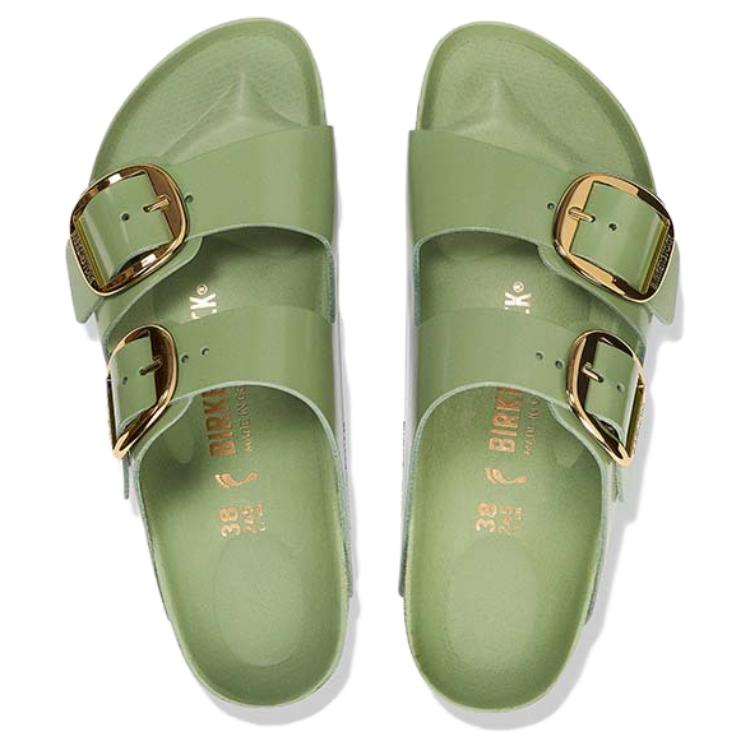 Birkenstock Arizona Big Buckle Slide Slippers Women's Green 1028613