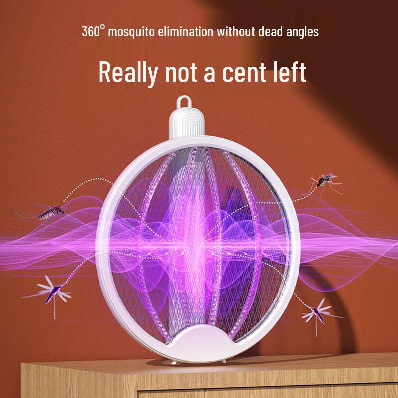 Foldable Rechargeable Electric Mosquito Swatter with UV Light