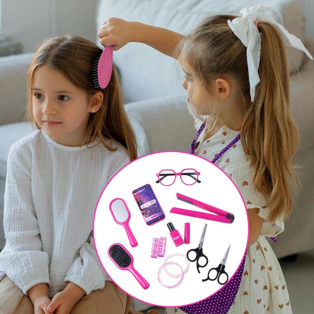 9/13/17Pcs Blow Dryer Hair Dryer and Haircut Toy Kit Styling Accessories