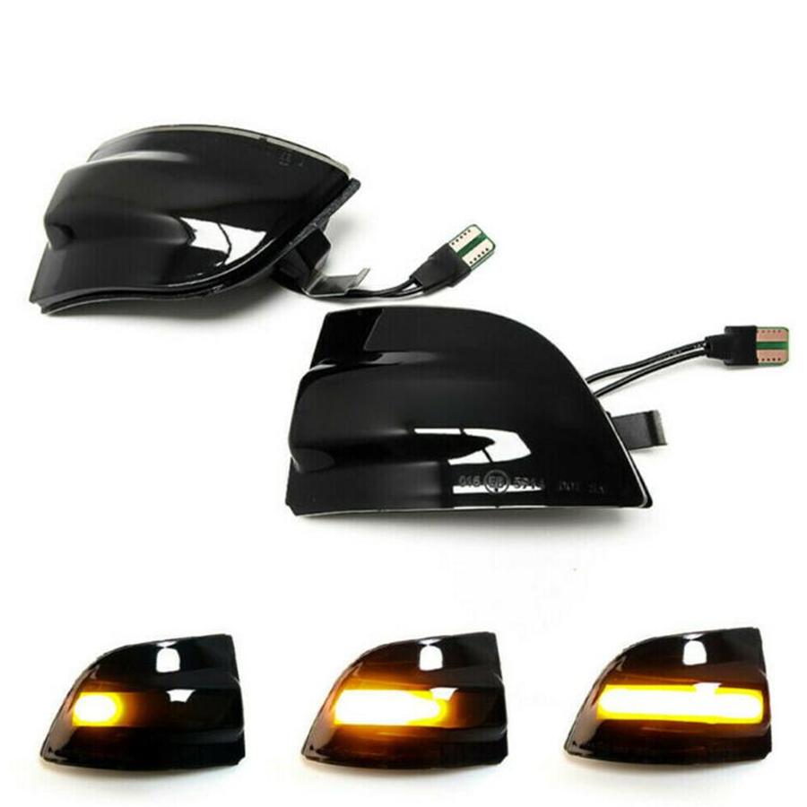 2 Pcs Left+Right Dynamic Side Mirror Sequential Lamp For 04-08 Ford Focus 2 MK2