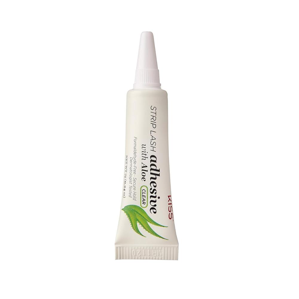 Bezbarwny klej do sztucznych rzęs z aloesem Strip Lash Adhesive KISS 7 g