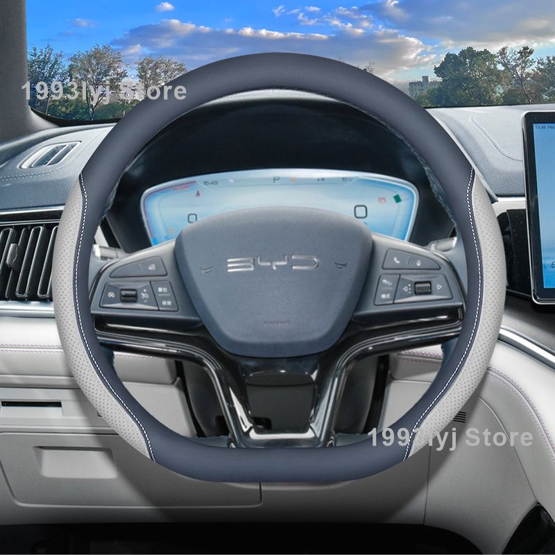 Car Steering Wheel Cover For BYD Seal U DM-i BYD Sealion 6 Shark 6 2024 2025 Auto Interior BYD Song Plus Accessories