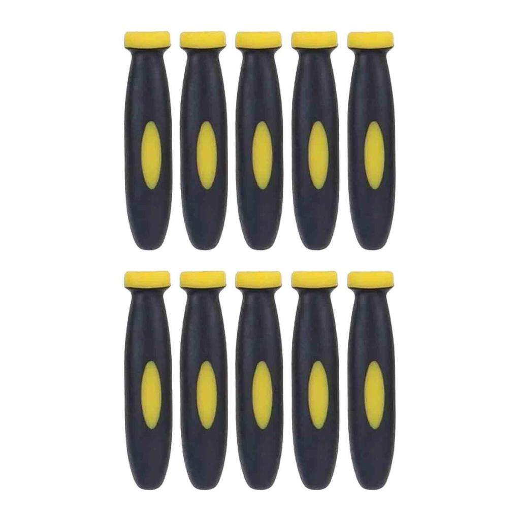 10 Pieces Rubber File Handles Practical File Accessories for Hand Drill Metal Working Screwdriver File Cutting Tool Craft