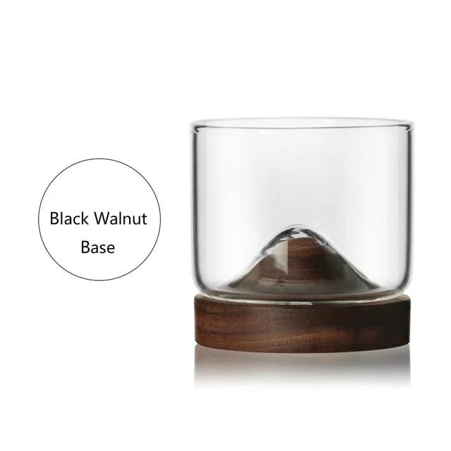 

Уникальный дизайн во французском стиле Hill Burning Mountain Crystal Spiegelau Whisky Tumbler с деревянной подставкой для бара Бокал для вина Liquor XO Cup 101-200ml