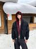 Men's Heavyweight Red Fur Collar Retro PU Leather Cotton Jacket - Plus Velvet Thick Warm Outerwear