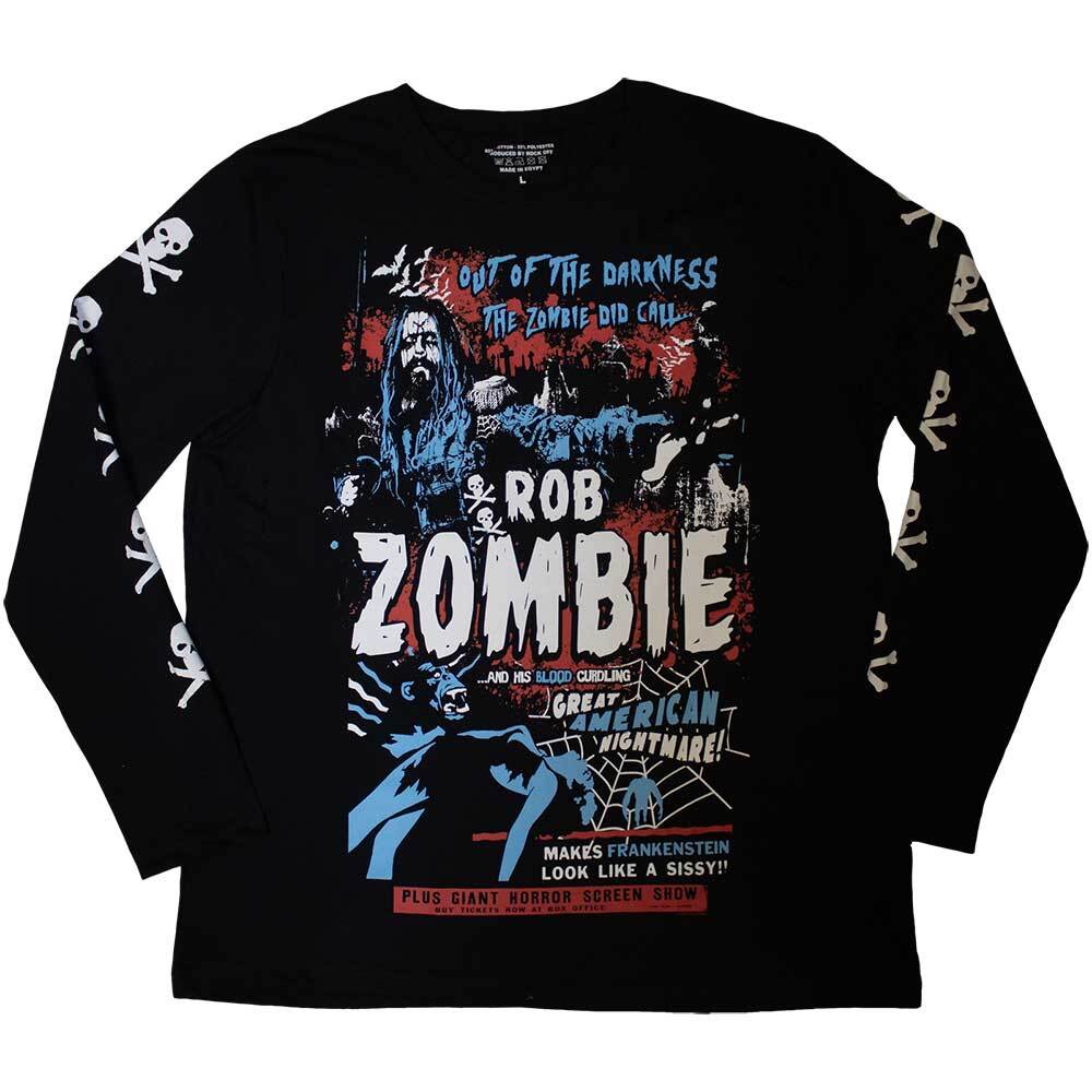 Rob Zombie Zombie Call L/S Shirt Black New Unisex T-Shirt XXXXL