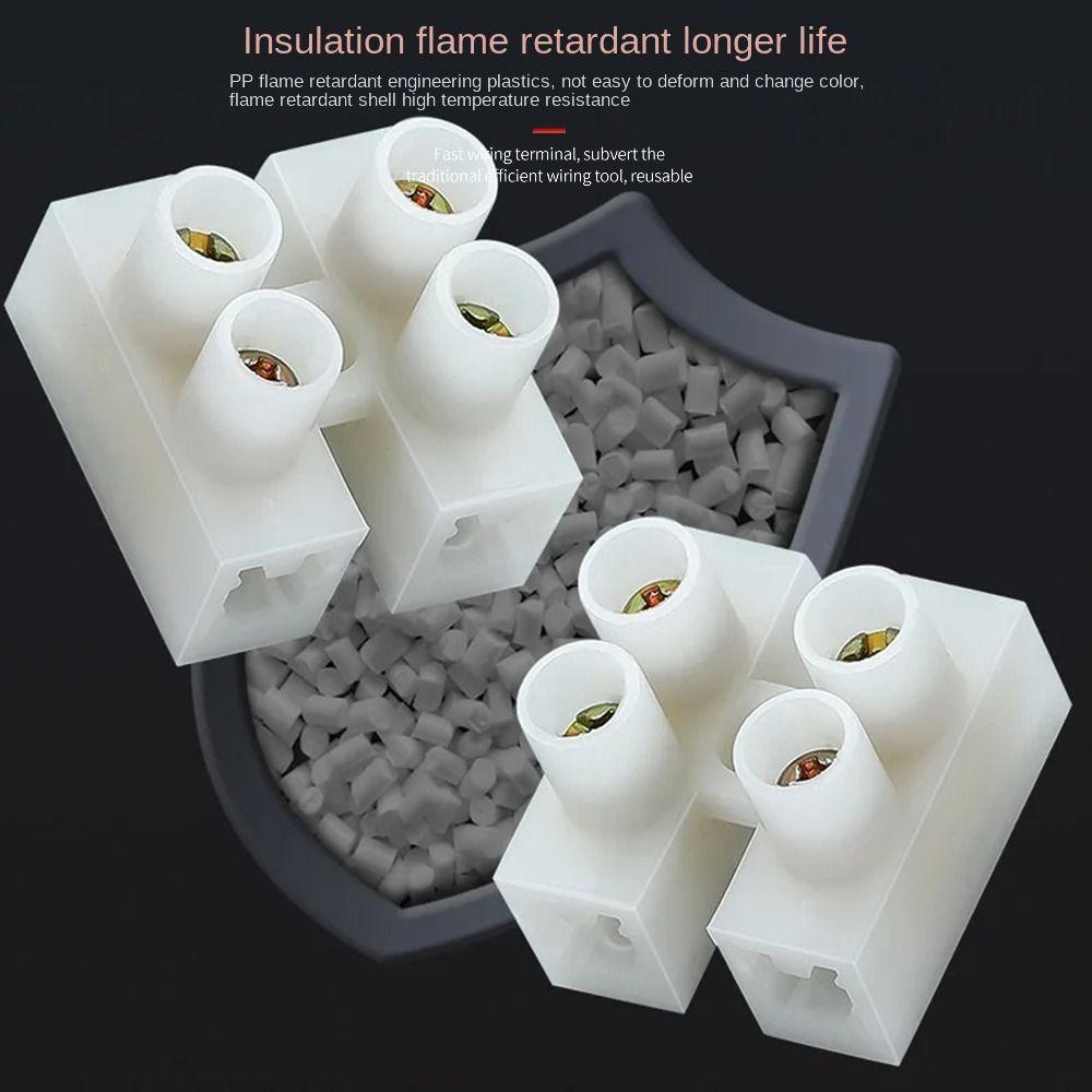 20Pcs Plastic Wire Connector 2P/3P Screw Cable Connector Lighting Decoration