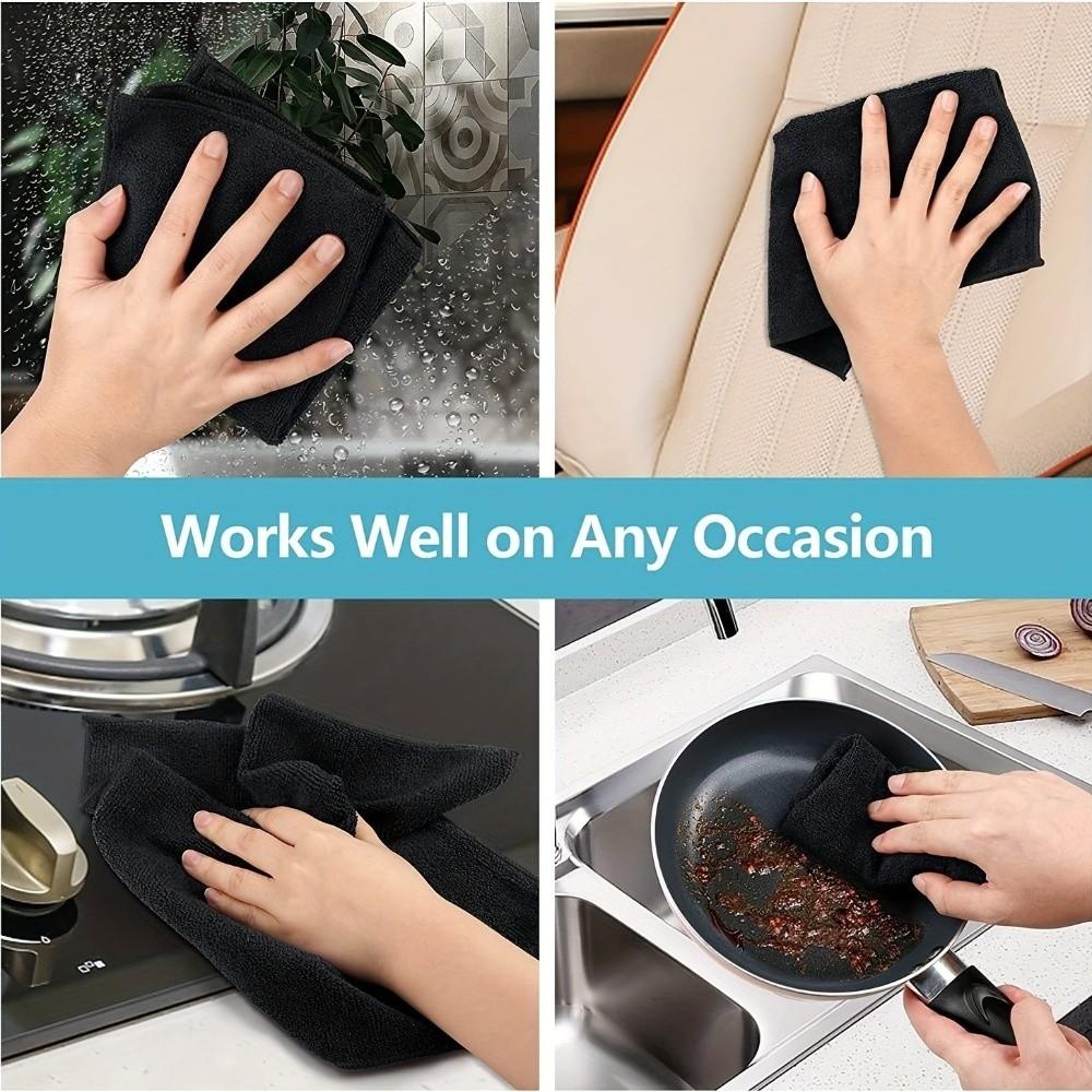 No Trace Wipe Cloth Soft Microfiber Cleaning Cloth Multifunctional Car Cleaning Cloth  Bowl