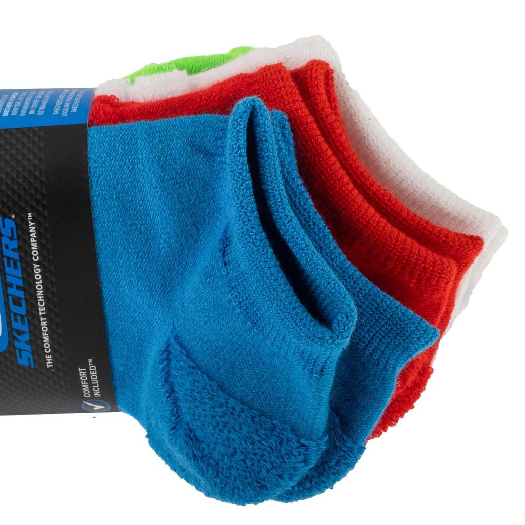 Skechers 6pk Boys Dino Terry Socks, for Boy multicolour Socks
