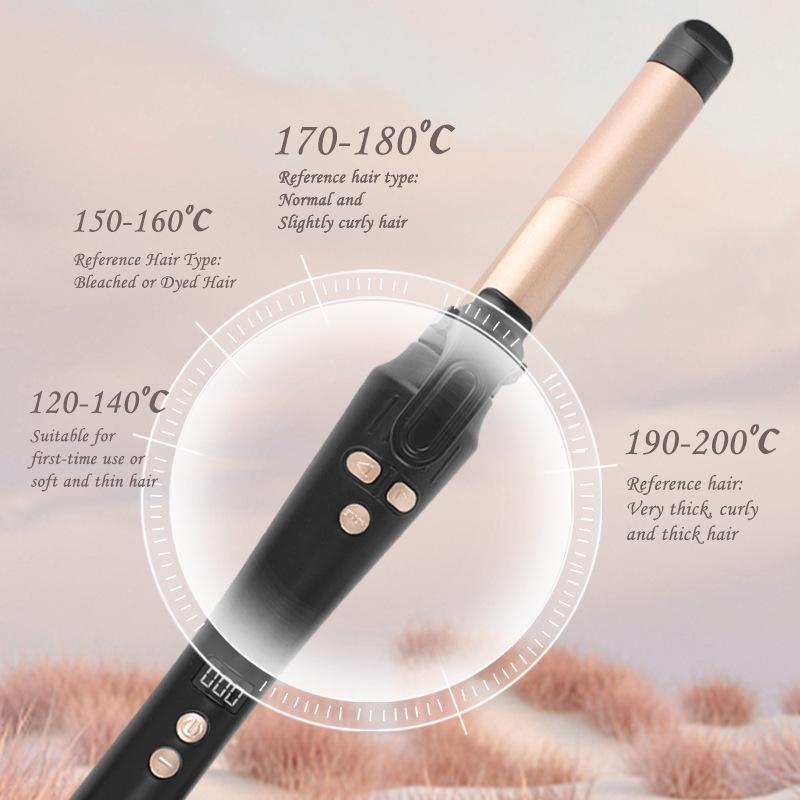 Cross-Border Automatic Curling Iron with LCD & Adjustable Temperature - Essential Hair Styling Tool
