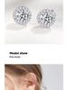 Fanjia Star Point Single Diamond Pure Silver Earrings – Trendy, High-End, Luxurious Niche Design for Women, Ideal Birthday Gift.