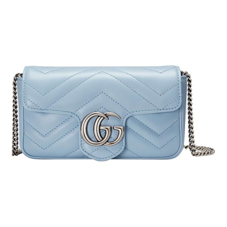 

Gucci GG Marmont Super Mini Сумка Пастельно-синій Жіночі Сумки через плече 476433-DTDCP-4928 Basic Set (Bag+Dust Bag)