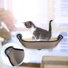 DEWEL Hammock Cat Window Suction Cup Cat Window Frame Sitting Stand Window Bed Load Capacity 13kg Mat Included Basking in the Sun Pet Bed Easy to