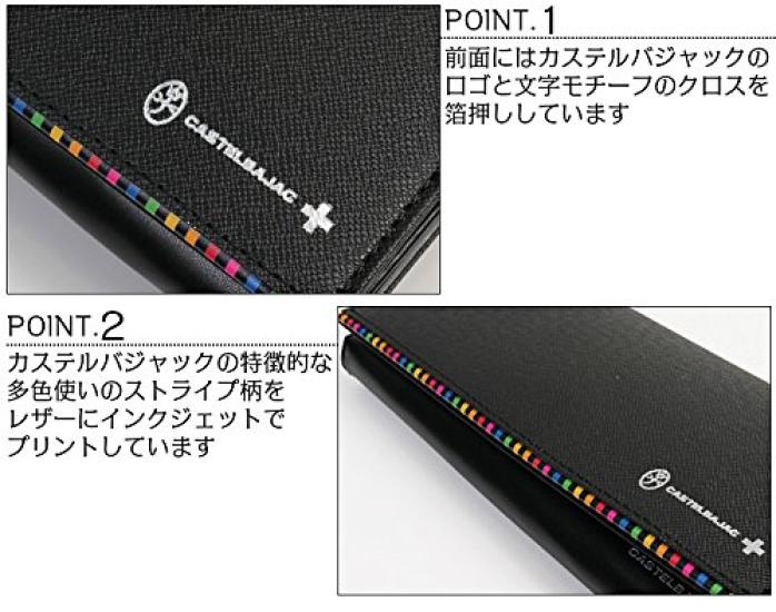 Castelbajac Arch Long Wallet with Coin Purse, 074614, Black