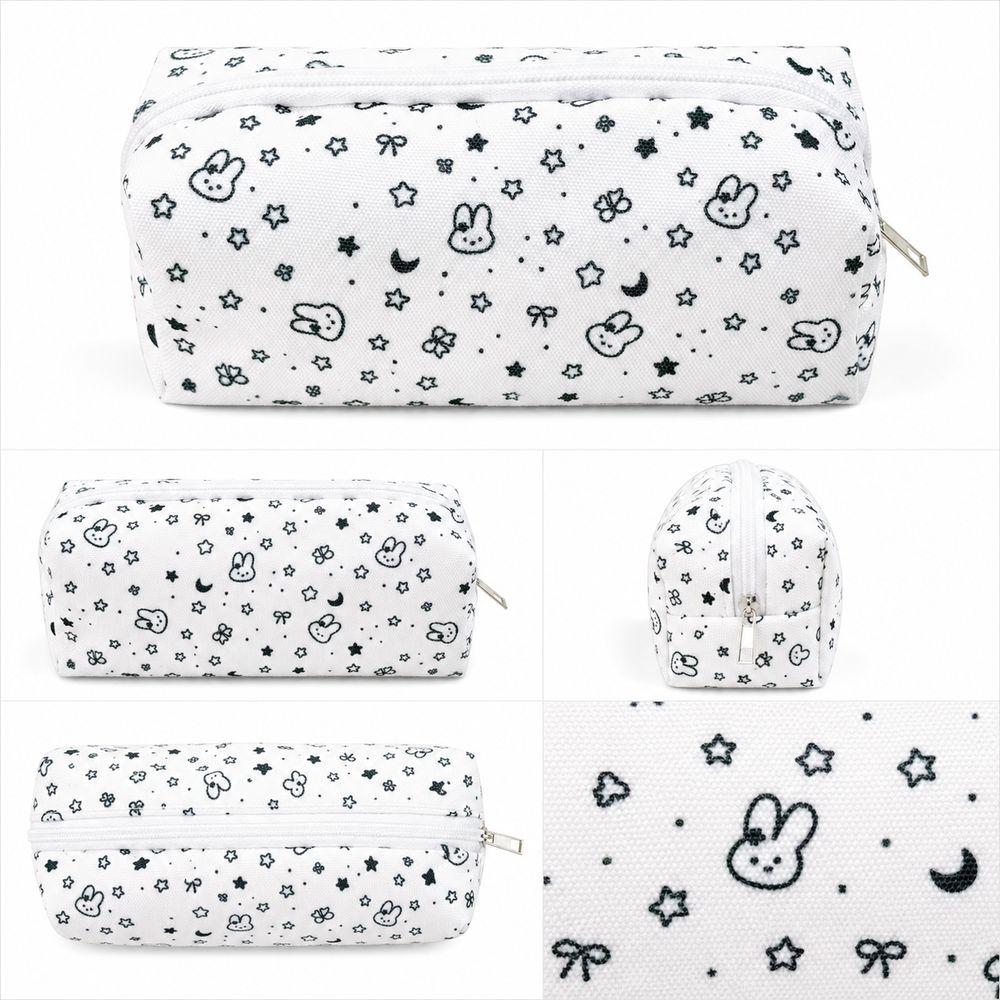 Zipper Closure Pen Pouch Cartoon Bunny Pencil Pouch Cute Zipper Pencil Case School Supplies