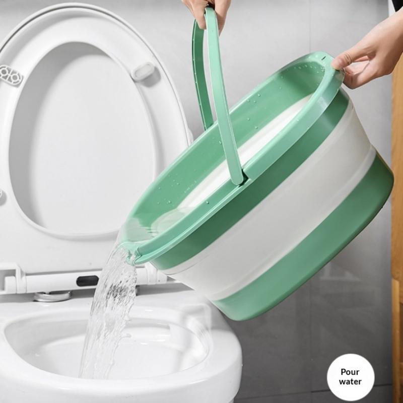 Faltbare Fußbadewanne – Tragbar, mit Deckel, ergonomisches Design, verdickt, geeignet für Reisen und den Heimgebrauch