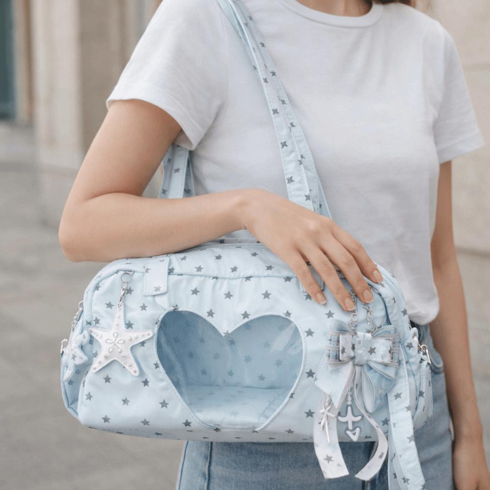 DIY Badge Display Lolita Handbag Sweet Transparent Shoulder Bag  Leisure Activities