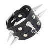 Cross-border Punk Style Double Row Bracelet with Alloy Rivets and Spikes