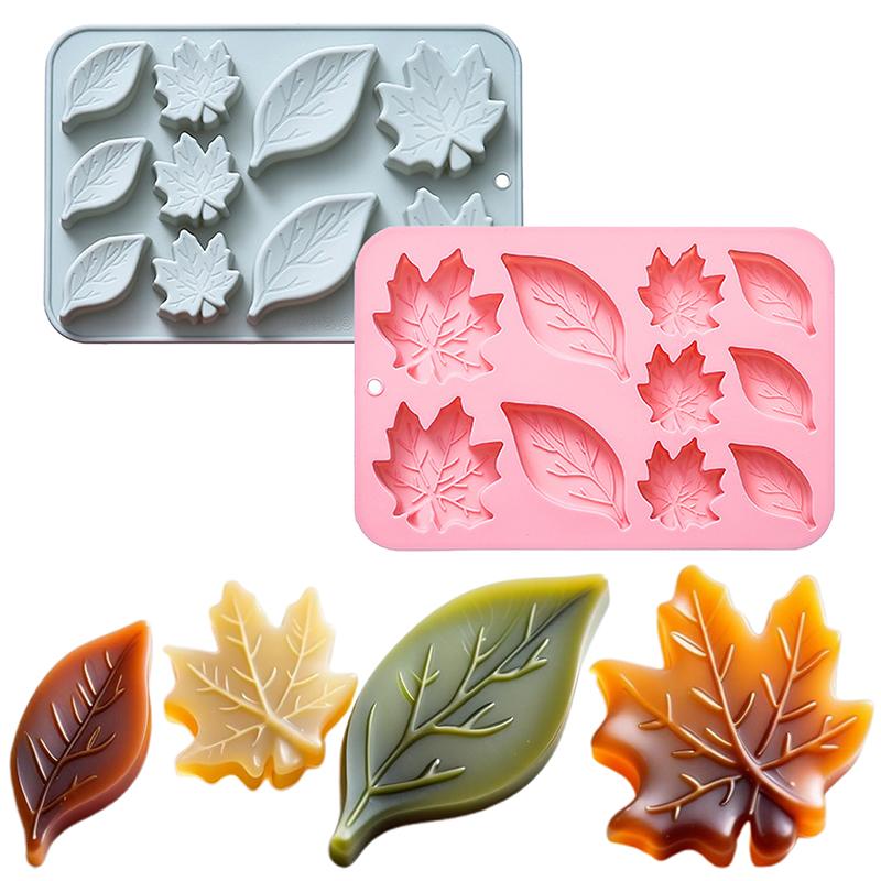 List Silikonová forma Podzimní Silikonová forma Sklizňová Forma na dort Podzimní Javorový list 2 Různé tvary Den díkůvzdání Podzimní Téma Forma