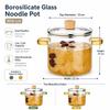 Heat Resistant Clear Glass Cooking Pot 1.6/2.3L Glass Soup Pot  Kitchen Tools