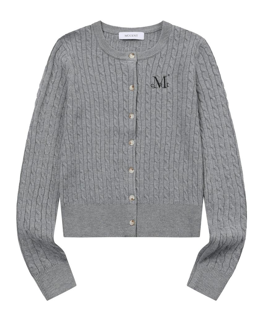MUCENT Adian Button Crop Knit Cardigan (5 Colors)
