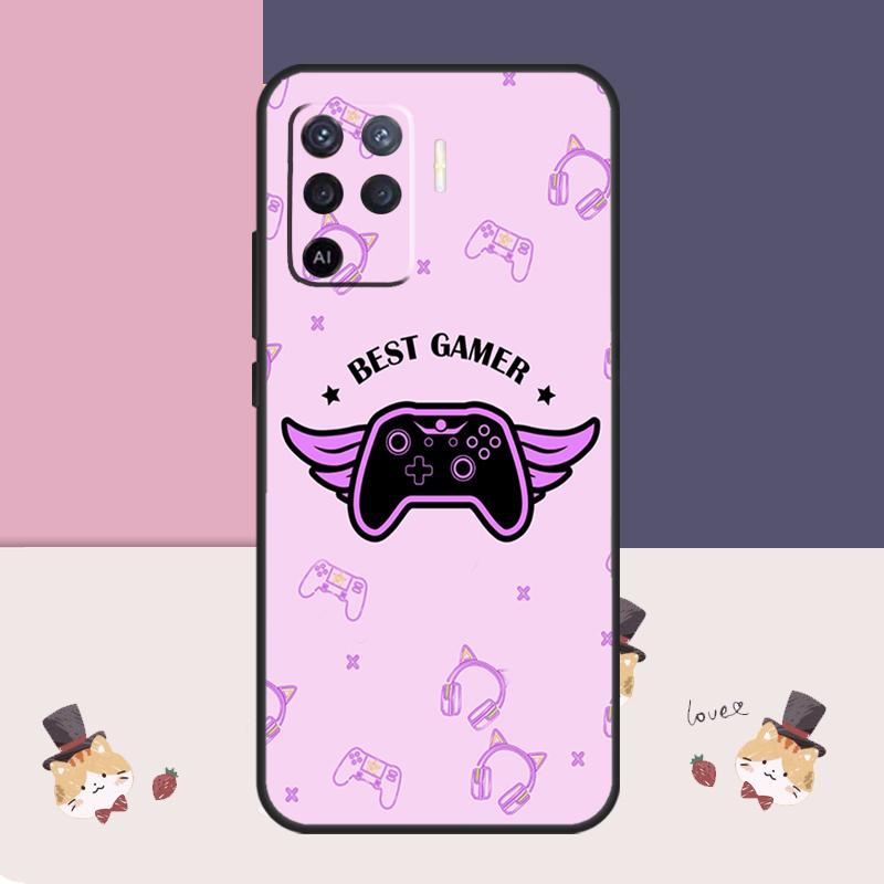 Eat Sleep Game Colorful Case For Oppo A94 A74 A54 A18 A38 A58 A78 A98 A80 A60 A40 A96 A76 A16 A15 A17 A57 A77 A5 Pro