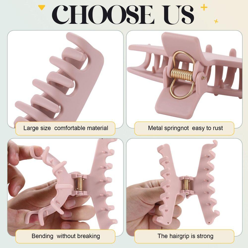 Elastic Plastic Woman Claw Clips Soft Silicone Shark Clip Fashion Hair Claw Headwear Daily Use