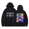 Herbst neues heißes Strickpullover KATSEYE 2026 neues Album Pullover für Fans Retro Mode Herren und Damen Druck