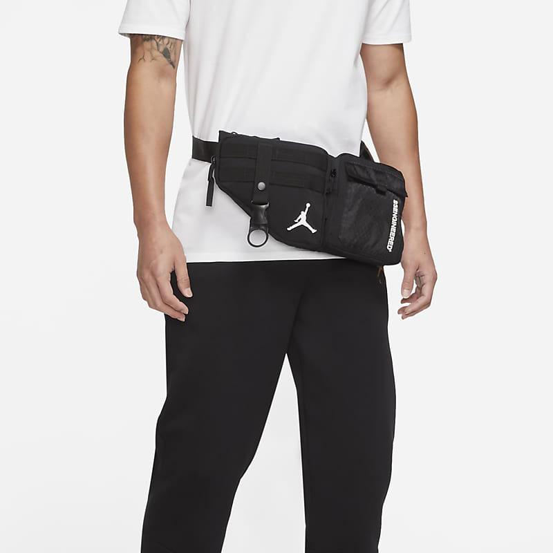 Jordan Polyurethane Crossbody Bag, Sling Bag, Fanny Pack Regular Unisex Black Jordan DQ8726-010