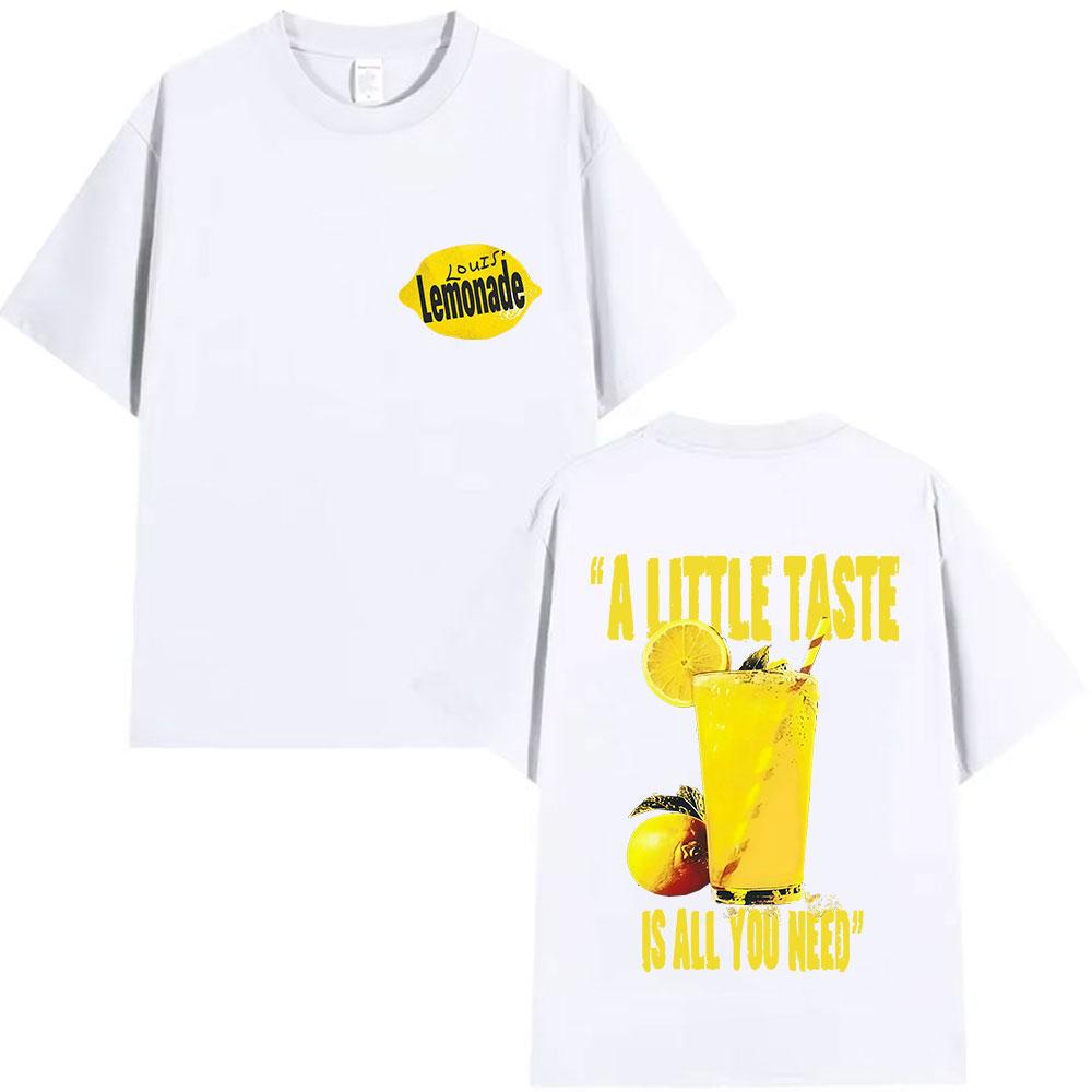 2025 Summer Louis Tomlinson Lemonade A Little Taste Is All You Need New Album Men Women Oversized Cotton Breathable Tshirt