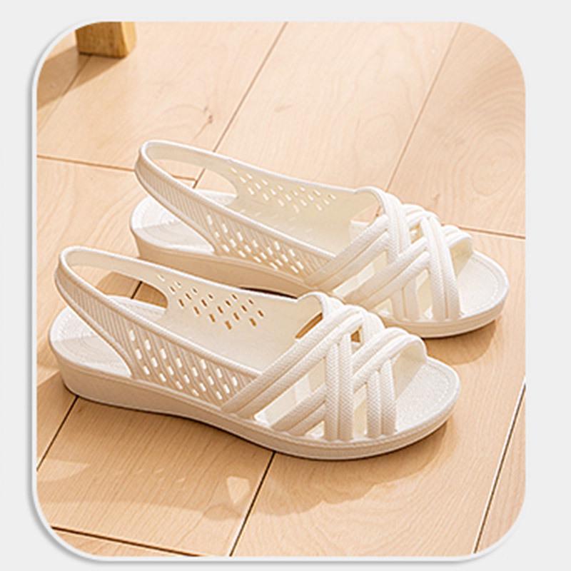 Dámské lehké protiskluzové prodyšné PVC sandály: Ideální pro letní svrchní oblečení