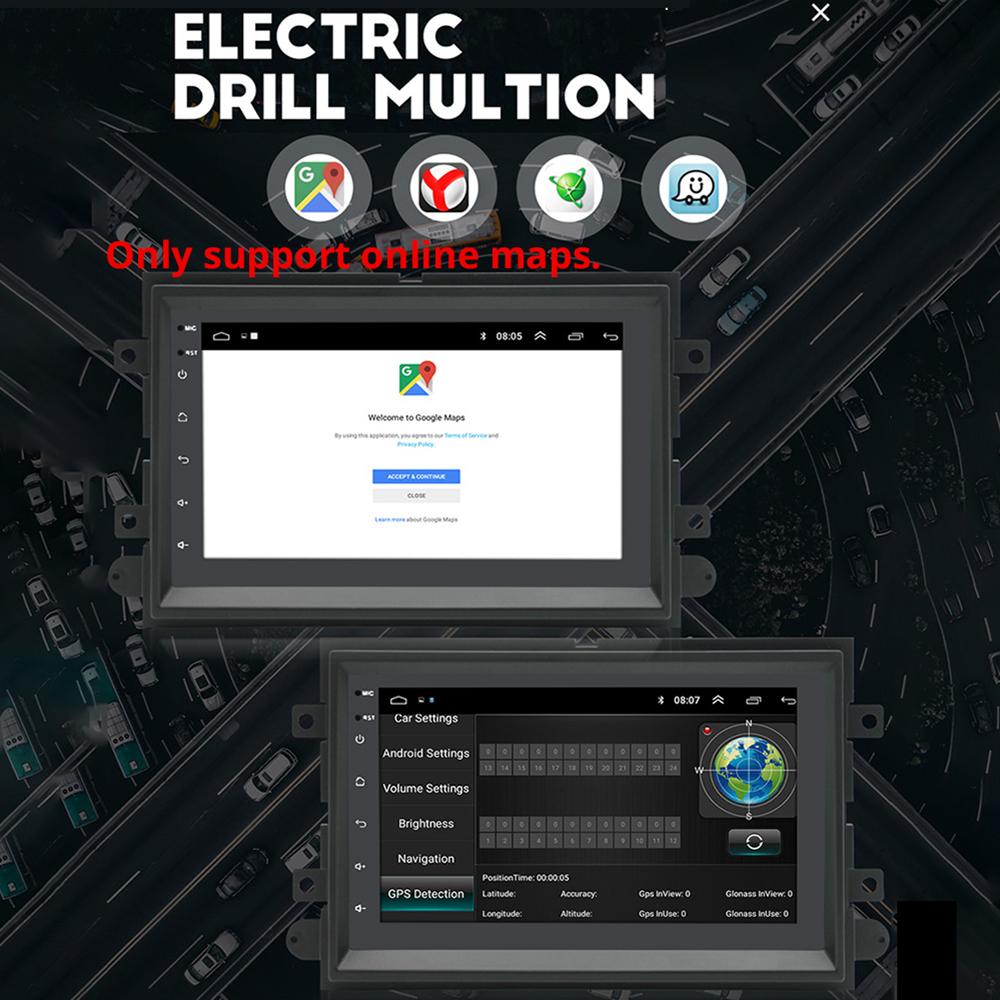 NAVIGUIDE 7'' Android Carplay Car Multimeida Player For Ford F150 Explorer Edge Escape Sport Lincoln Expedition Mustang NO DVD