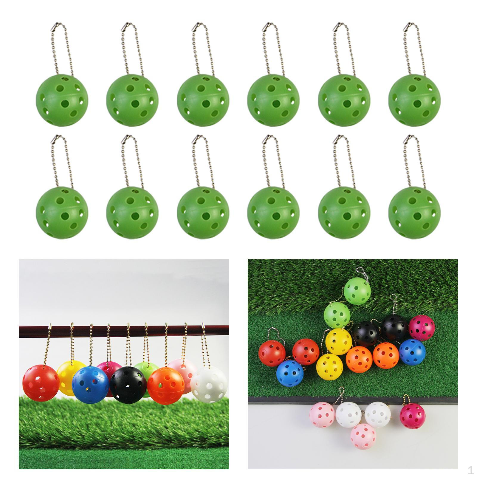 

12 шт. брелок для ключей Pickleball, подвеска в виде сумки, подвески, металлический брелок для ключей, украшение для кошелька, подарки зелёный