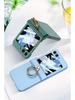 GKK Samsung Z Flip5 Full Coverage Frosted Case with Finger Ring Buckle & Small Folding Hinge.