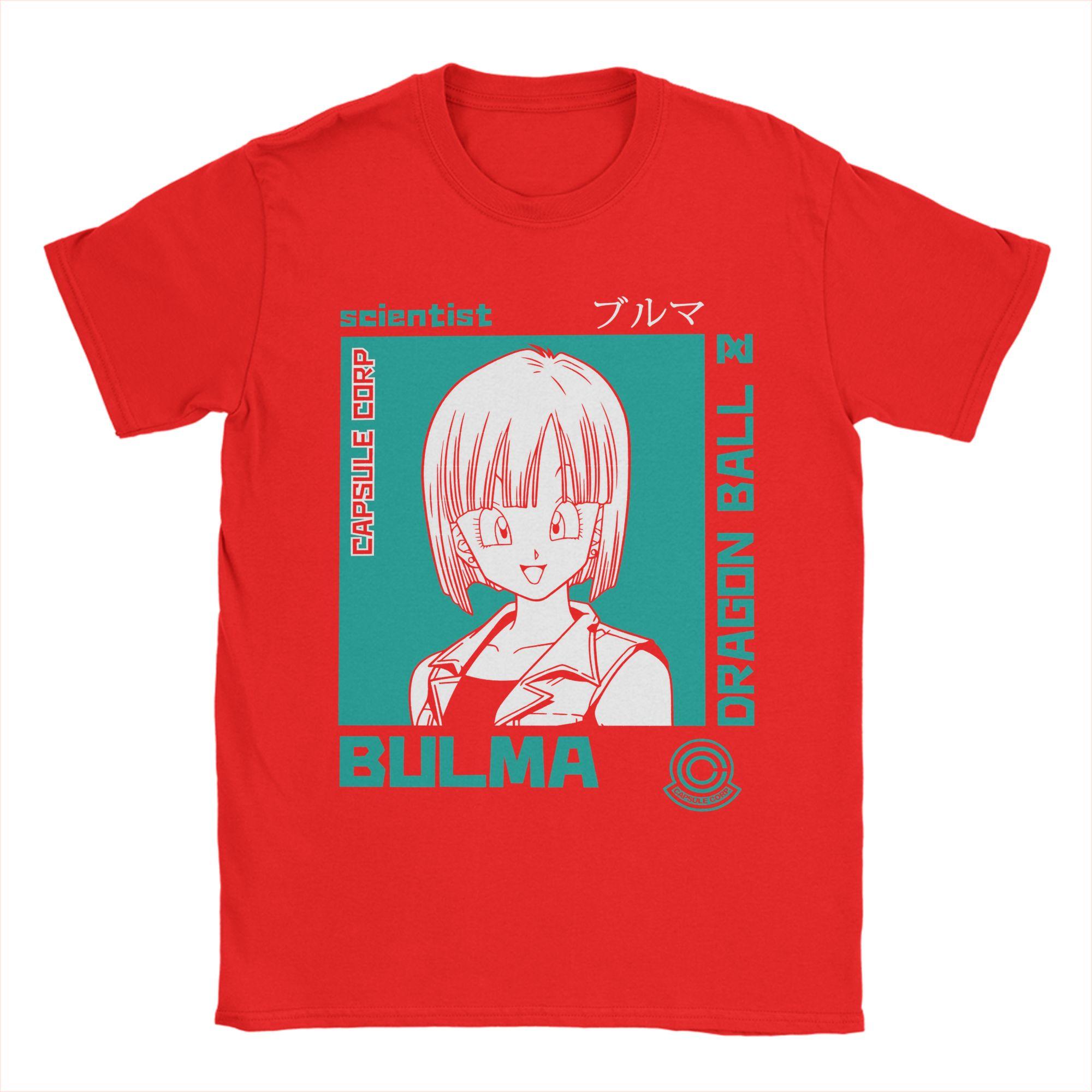 

Novelty Bulma DDragon Ball Z TShirts Unisex Round Neck 100 Cotton T Shirt Short Sleeve Tee Shirt 6XL Clothes S
