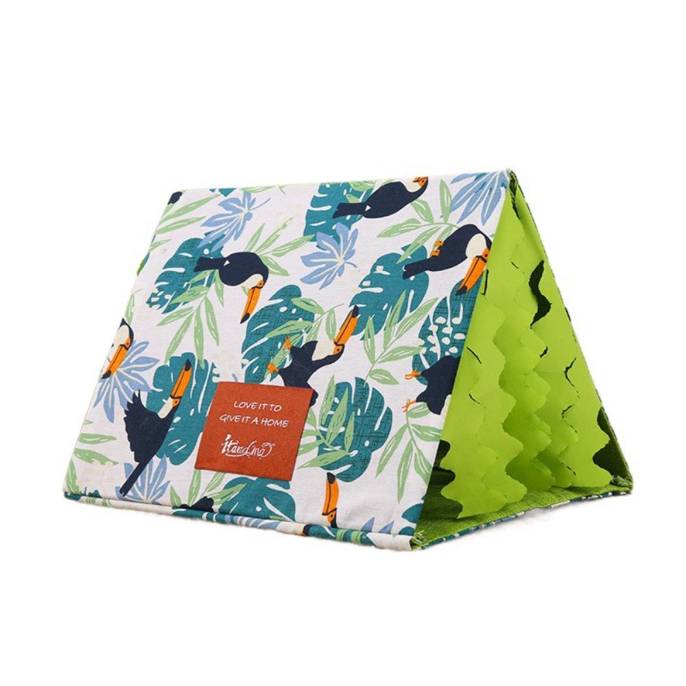 

Breathable Hamster Hiding House Parrot Pattern Parrots Hammock Practical Guinea Pig Nest Summer M белый