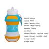 Yousheng 550ml Water Bottle Folding Large Capacity Wide Caliber Tennis Ball Shape Kids Silicone Sport Bottle for Camping