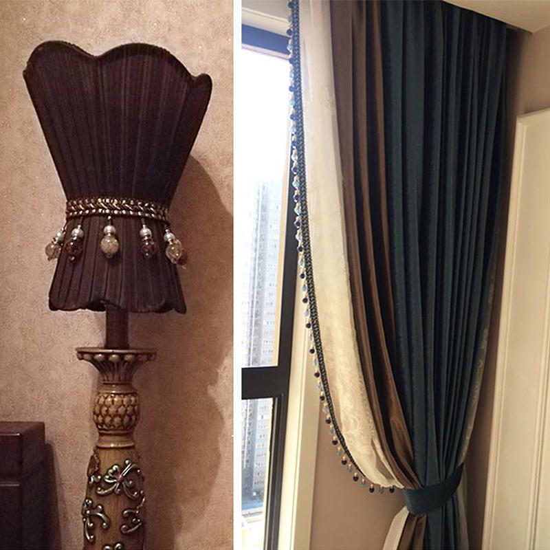 2 Meter Curtain Sewing Tassel Fringe Curtain Tassel Crystal Ribbon Upholstery Decorative Diy Making Household Craft Sew Supplies