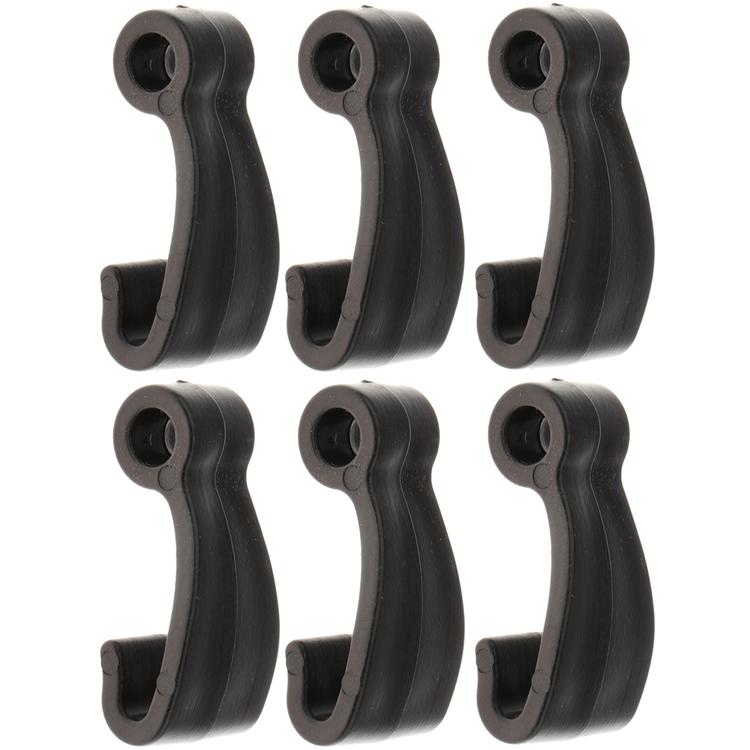 

6 шт. пластиковые застежки-веревки крючки зажимы для надувной лодки рыболовный плот морской чёрный