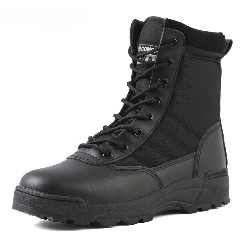

Fashion Boots Men Boots Special Force Desert Combat Boots Outdoor Hiking Boots Ankle Shoes Men Work Safty Shoes 46