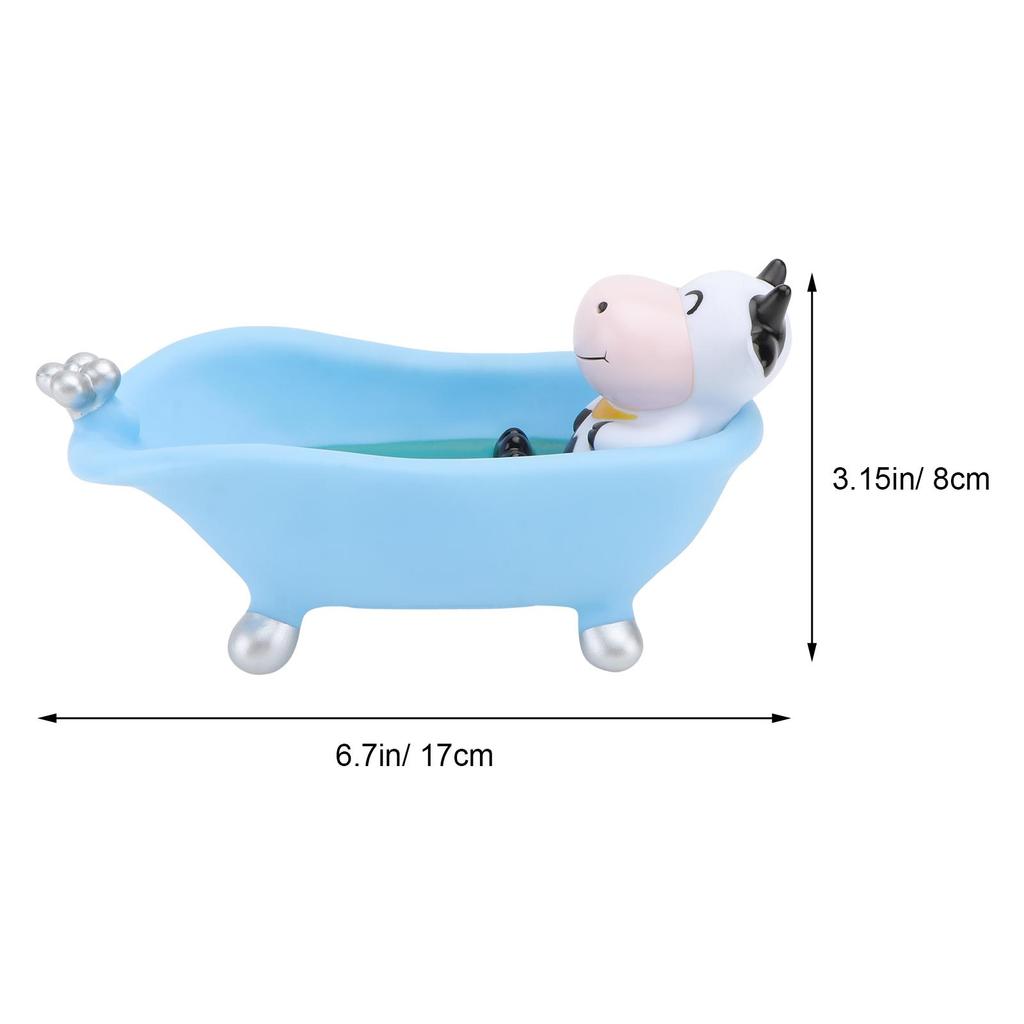 Cartoon Bathtub Soap Box Cute Animal Holder Kids Bathroom Case Drain Tray Portable Soap Dish Container NonMetal