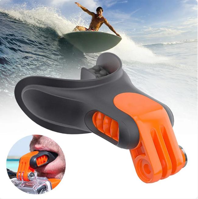 Voor GoPro Hero12/11/10/9/8/7/6/5 Accessoires Surfen Schieten Surf Dummy Mond Tanden Beugels Houder Montage Kit Voor GoPro / DJI Action 3 / Insta360 X3 Camera