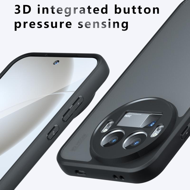 For Realme GT 8 Pro Case Shockproof Frosted Skin Feel Matte PC+TPU Anti-fingerprint Transparent Cover For Realme GT 8 Pro