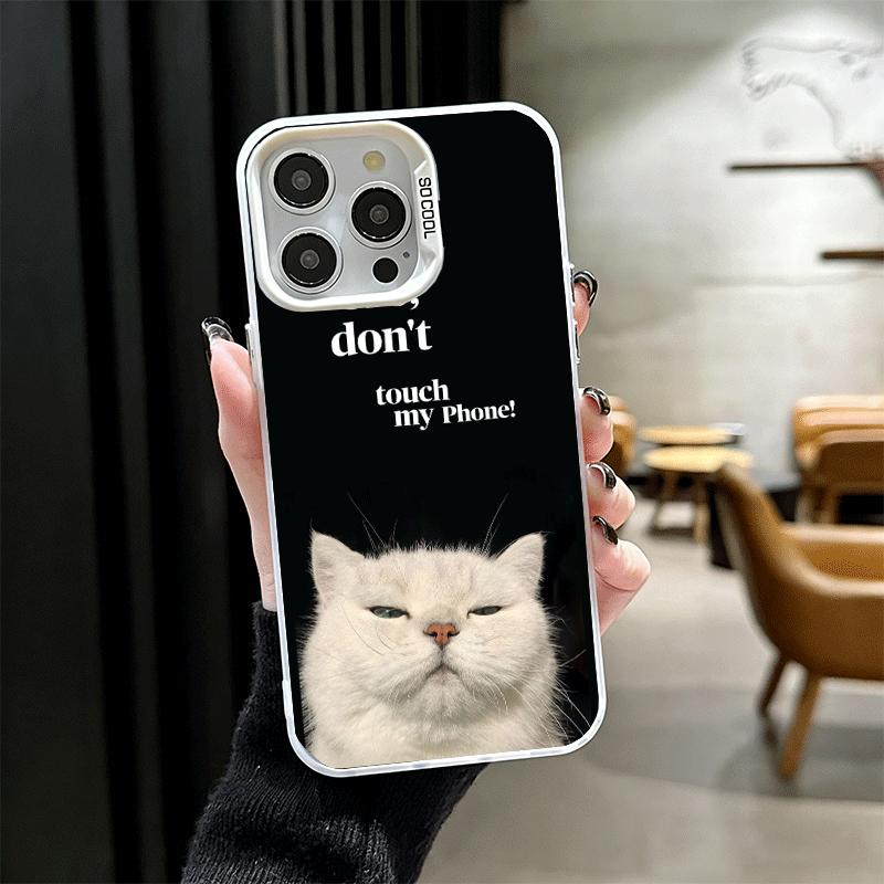 Funny Dont Touch My CallPhone Shockproof Phone Case for iPhone 17 Air 16 16E 15 Pro Max 14 Plus 13 Mini 12 Back Cover Anti Fall
