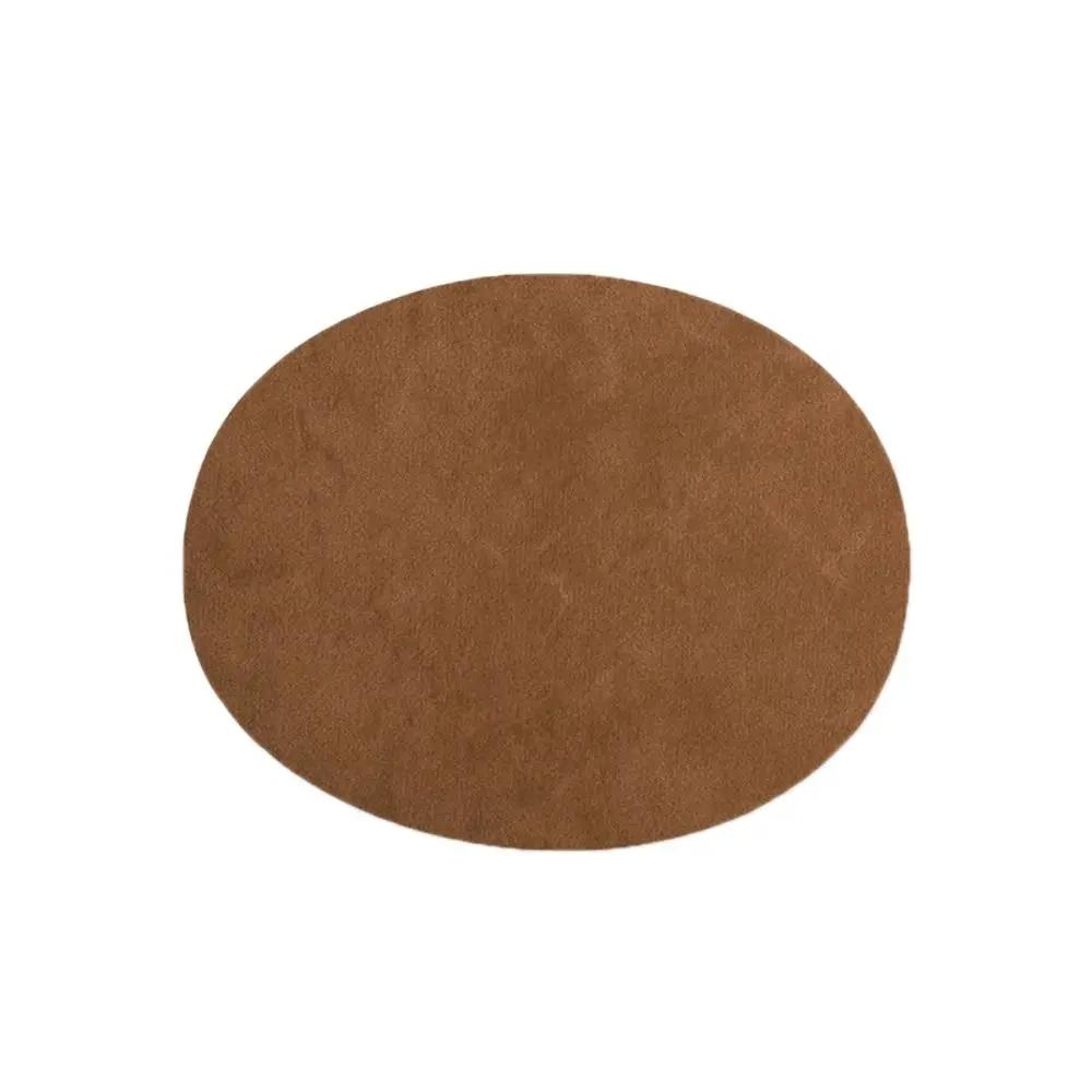 DIY Wildleder Wildleder Stoffflicken Oval Aufbügelbar Ellbogenflicken Reparaturabzeichen Jacke Oberteile