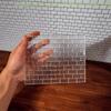 [C]20Pcs Dollhouse Mini Crystal Clear Bricks Water Ripple Crystal Glass Bricks Model Dollhouse Micro Scene Construction Props